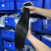 Straight Tape-In Virgin Human Hair Extensions